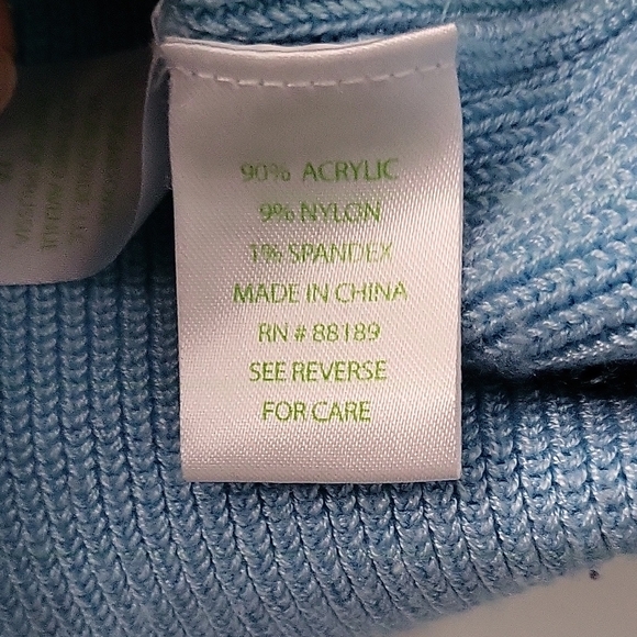 Lilly Pulitzer Crew Neck Blue & Teal Sweater with a Chevron Design Sz Small - Picture 6 of 6